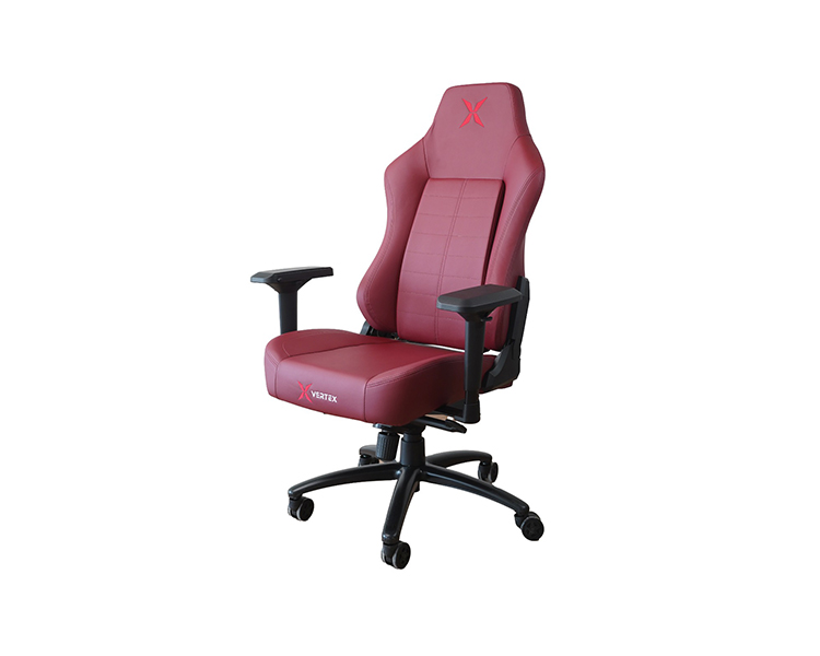 Gaming Chair: Vertex Imperion Gaming Chair Bordeaux Leather